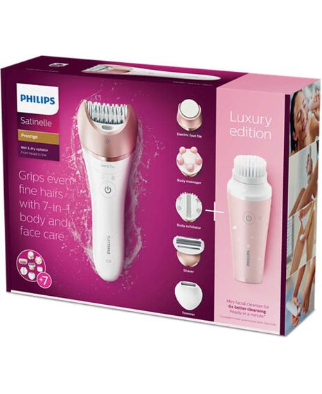 Satinelle Prestige Wet & Dry Epilator with Visa Pure Mini